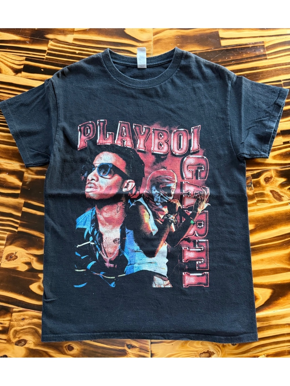 Playboi Carti black graphic T-shirt